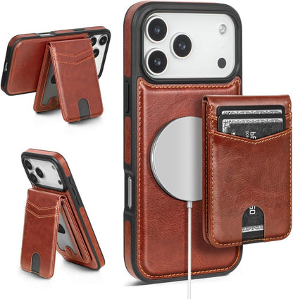 Aaronscase Premium Leather 2-in-1 Detachable MagSafe Wallet Case (Wholesale/Manufacturer)