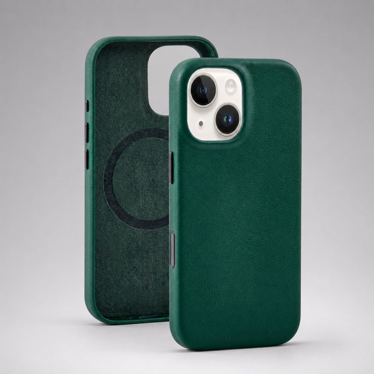Wholesale Green Genuine Leather Phone Case for iPhone 16 Pro Max Custom Logo Manufacturer