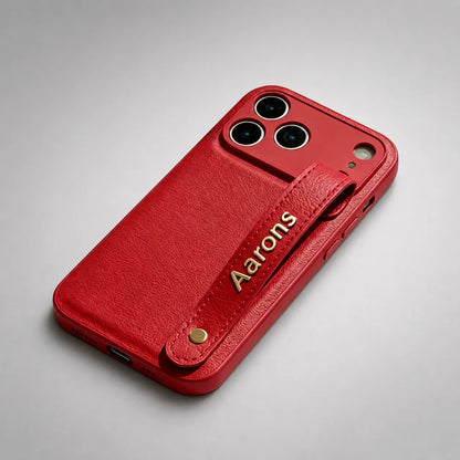 Leather Phone Case with Strap for iPhone 17 Pro Max (Wholesale/OEM Manufacturer)
