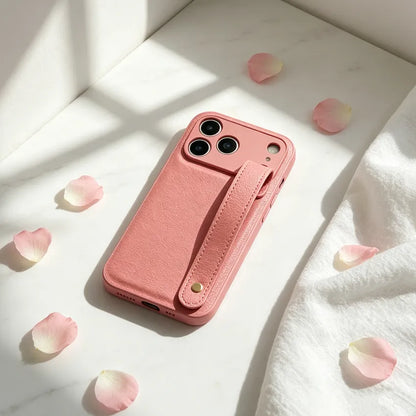 Leather Phone Case with Strap for iPhone 17 Pro Max (Wholesale/OEM Manufacturer)