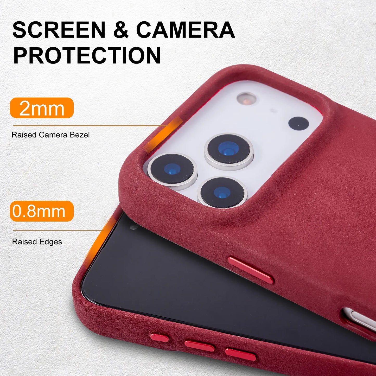 Anti-EMF Genuine Leather Phone Case for Samsung Galaxy S / Custom Phone Models (Wholesale/OEM Manufacturer)