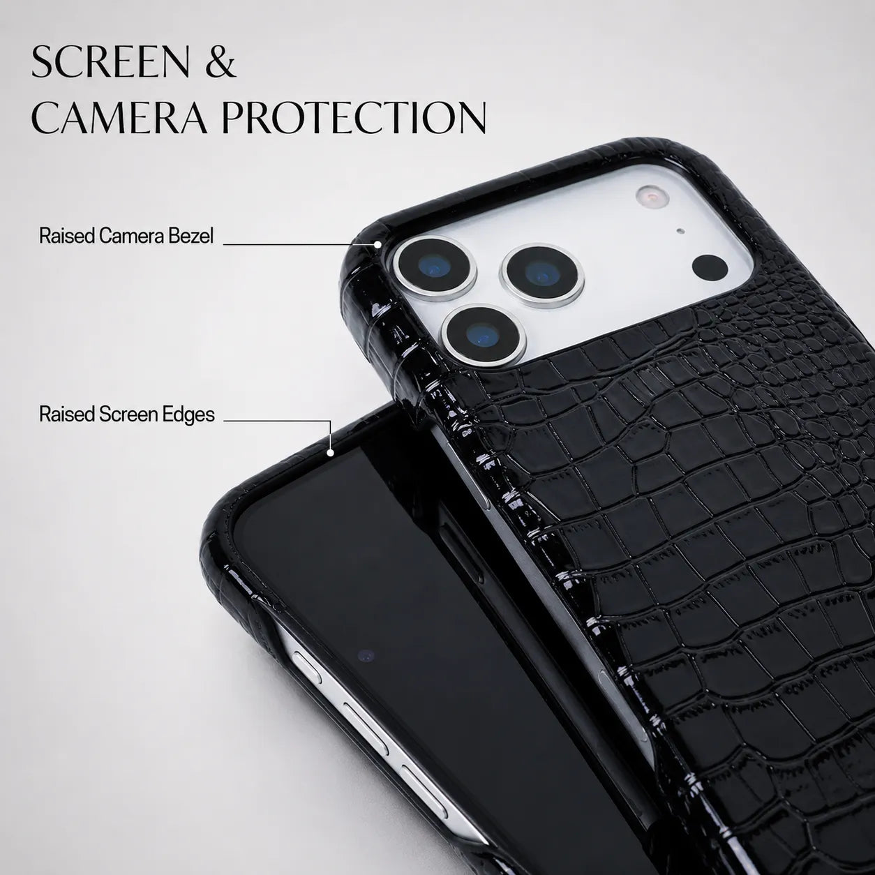 Genuine Leather Alligator Slim Phone Case (Wholesale/OEM Manufacturer)