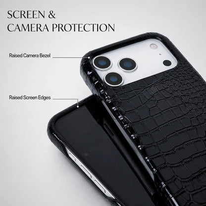 Genuine Leather Alligator Slim Phone Case (Wholesale/OEM Manufacturer)