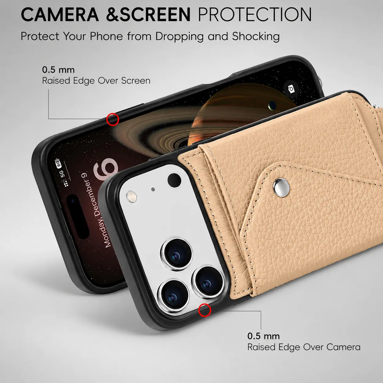 Premium Leather Crossbody Wallet Phone Case (Wholesale/OEM Manufacturer)