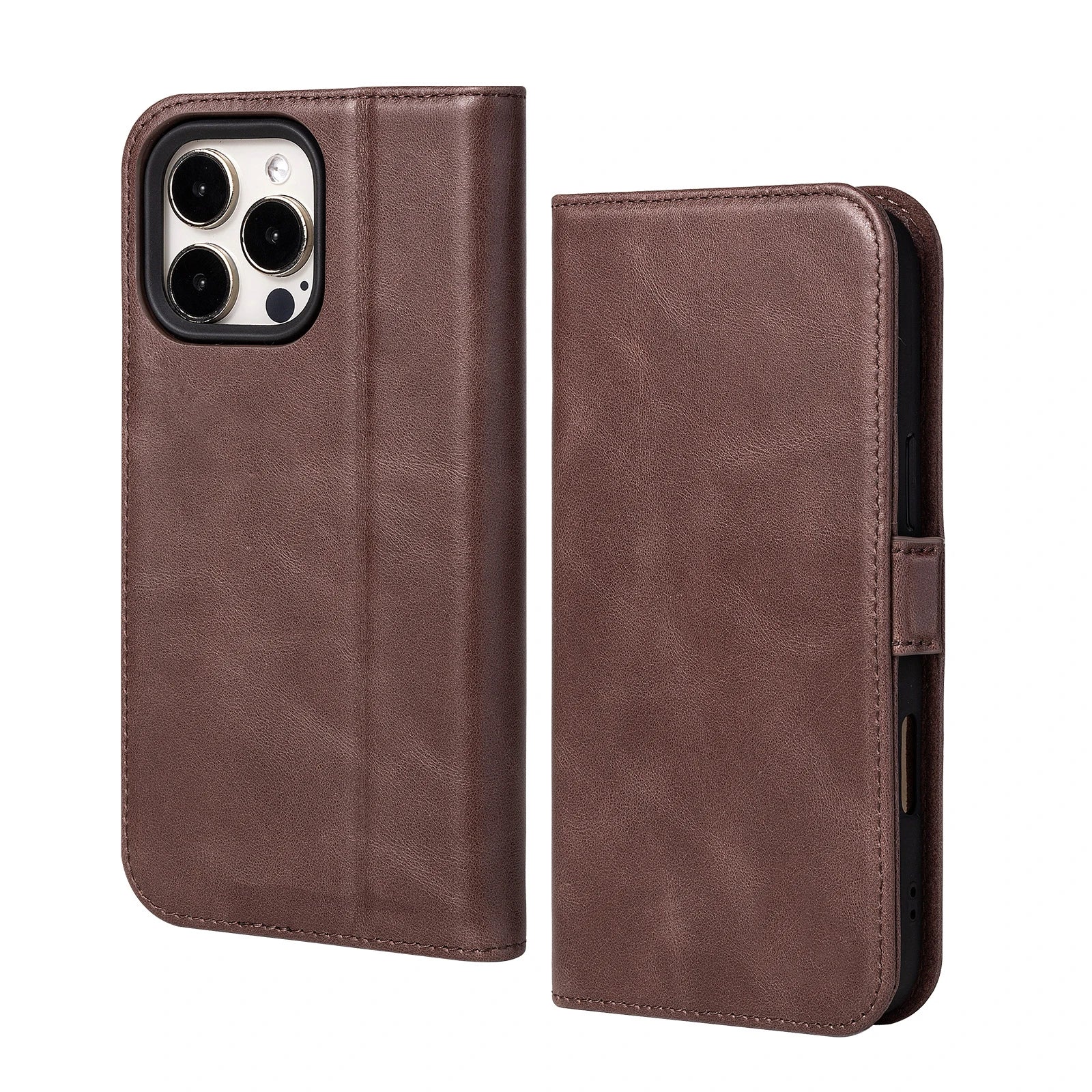 Genuine Leather Folio Wallet Phone Case for iPhone 17 Series image 2