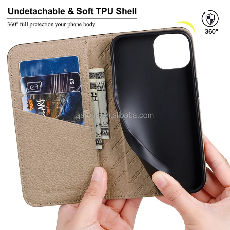 Genuine Leather Phone Case for iPhone 15 Series image 2