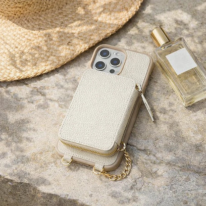 Genuine Leather Crossbody Wallet Phone Case for iPhone 16 Series - image 5
