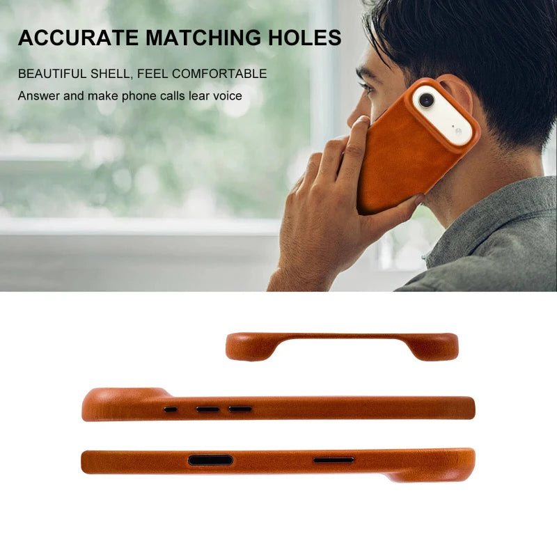 Genuine Leather Slim Phone Case for iPhone 17 Series image 4