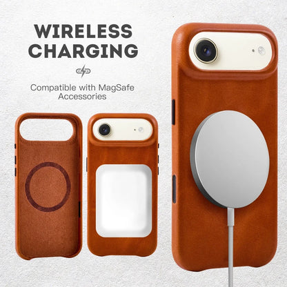 Genuine Leather Slim Phone Case for iPhone 17 Series image 5