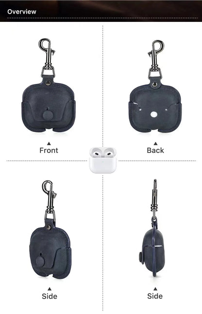 Genuine Leather Pouch Carrying AirPods / Earphone Case - image 3