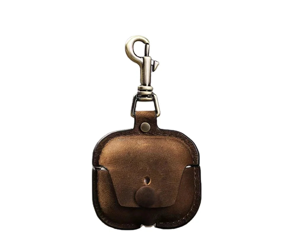 Genuine Leather Pouch Carrying AirPods / Earphone Case - image 1