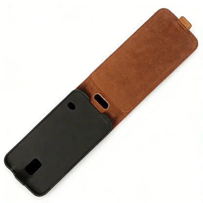 Genuine Leather Folio Wallet Phone Case for Customizable Device Models image 4