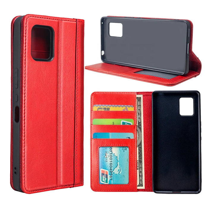 Genuine Leather Detachable Phone Case for Sharp Aquos Series - image 1