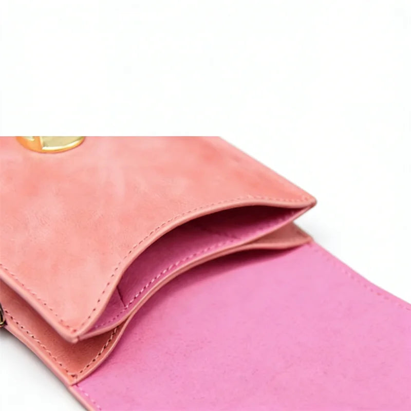 Genuine Leather Crossbody Wallet Phone Case for Customizable Device Models image 4