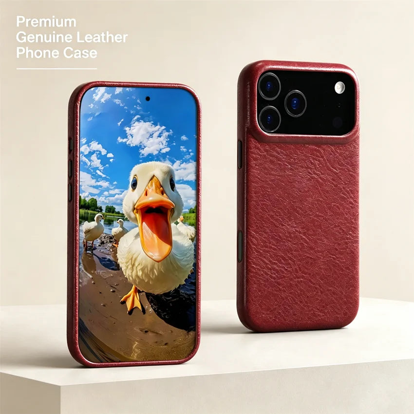 Genuine Leather Phone Case for iPhone 18 Series image 1