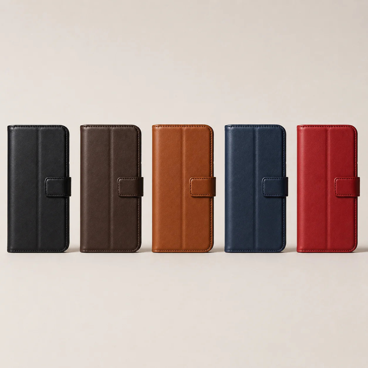 Genuine Leather Folio Wallet Phone Case for Samsung Galaxy S26 Series - image 5