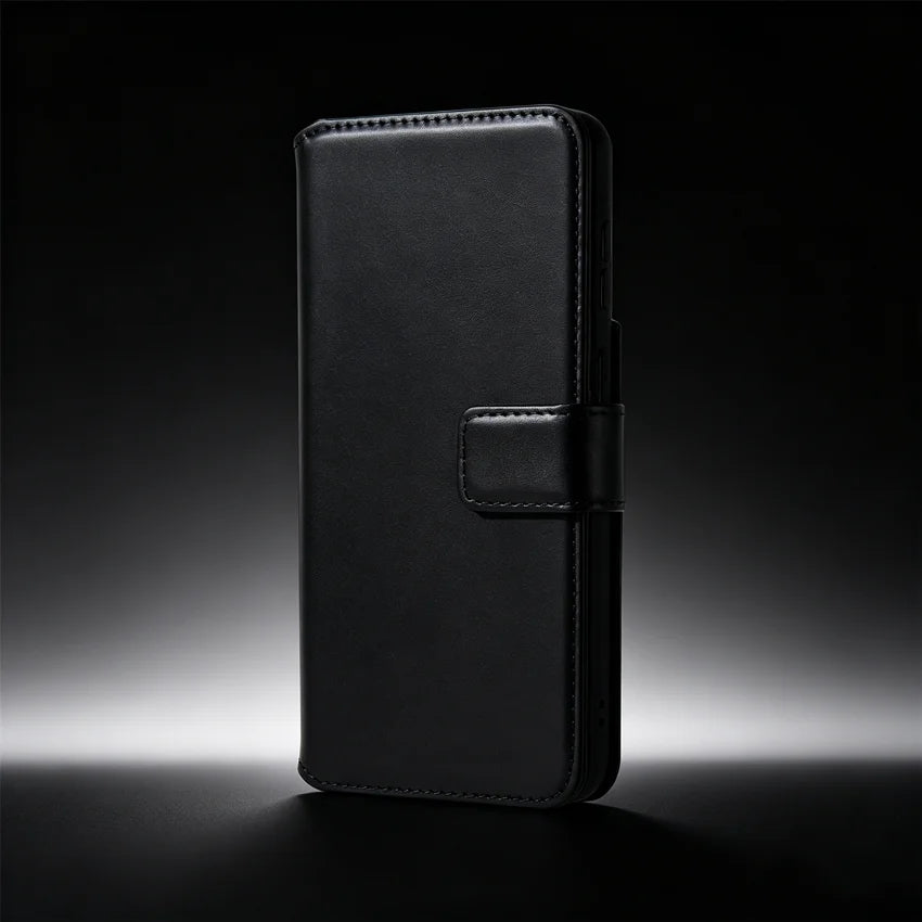 Genuine Leather Folio Wallet Phone Case for Samsung Galaxy S26 Series - image 6