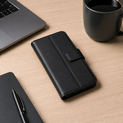 Genuine Leather Folio Wallet Phone Case for Samsung Galaxy S26 Series - image 3