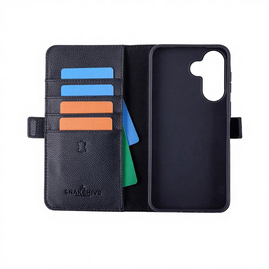 Genuine Leather Folio Wallet Phone Case for Samsung Galaxy Z Fold Series image 1