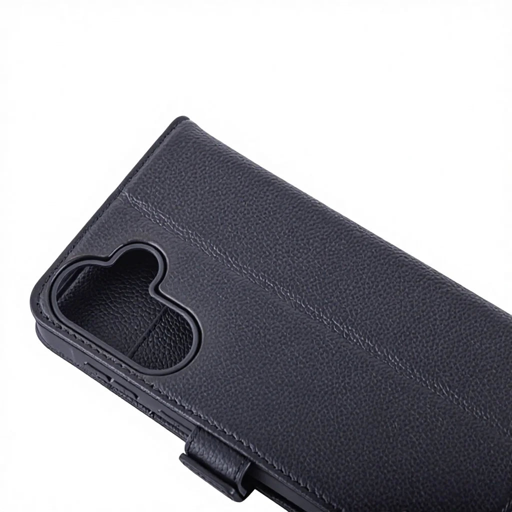 Genuine Leather Folio Wallet Phone Case for Samsung Galaxy Z Fold Series image 2