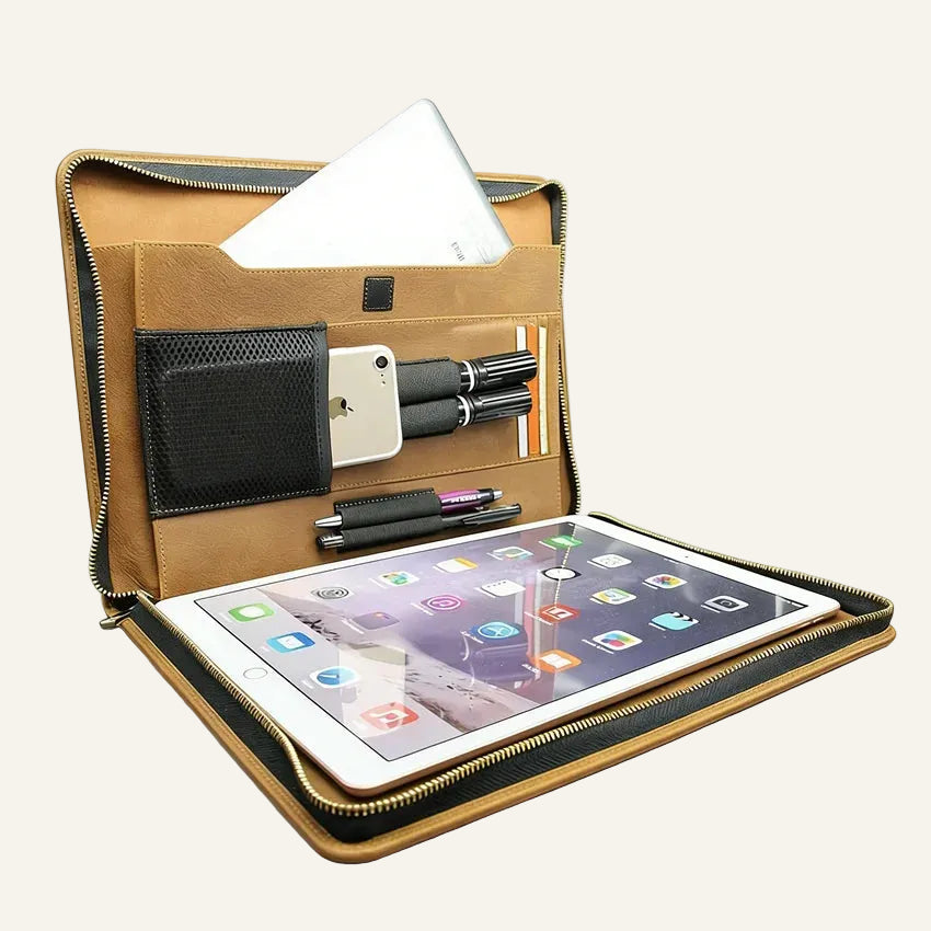 Genuine Leather Book Style Tablet / iPad Case for iPad Pro 12.9 - image 1