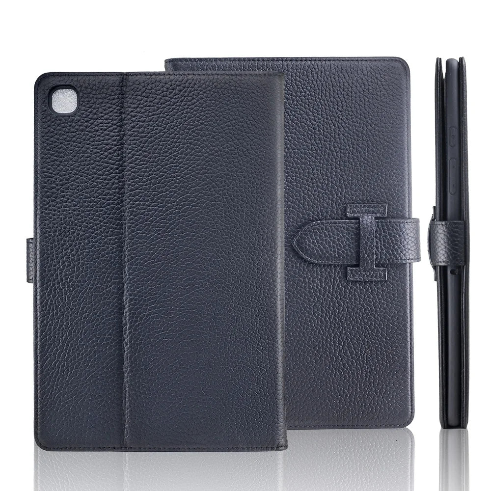 Genuine Leather Magnetic Folio Tablet / iPad Case for Samsung Galaxy Tab A Series - image 1