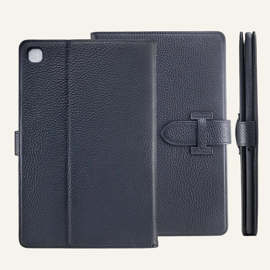 Genuine Leather Magnetic Folio Card Slots Tablet / iPad Case for Samsung Galaxy Tab A Series - image 1