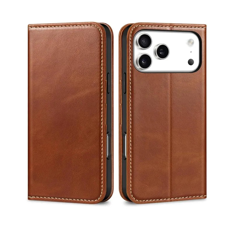 Genuine Leather RFID Wallet Phone Case for Samsung Galaxy Z Fold Series image 1