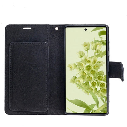 Pebble Leather Folio Card Slots Wallet Phone Case for Google Pixel 6 Series - image 6