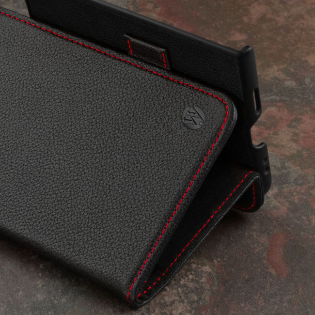 Aaronscase Genuine Leather Google Pixel Fold Wallet Case (Wholesale / Manufacturer)