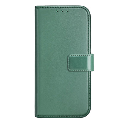 Cowhide Leather Folio Wallet Phone Case for Customizable Device Models image 2