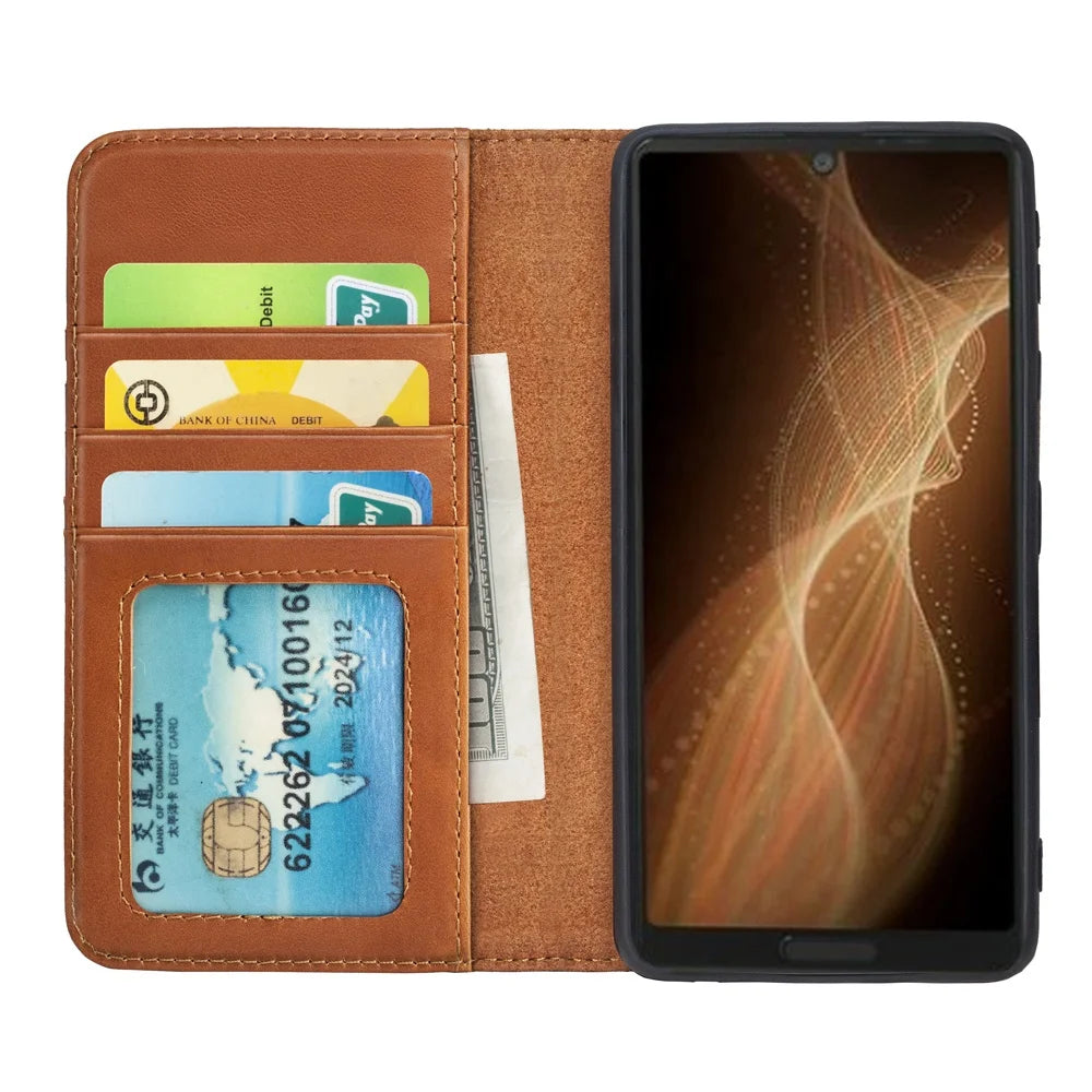 Cowhide Leather Folio Wallet Phone Case for Samsung Galaxy Z Fold Series image 5
