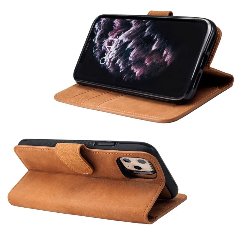 Top-Grain Leather RFID Anti-EMF Magnetic Wallet - image 2