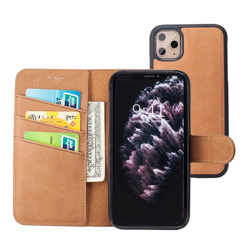 Top-Grain Leather RFID Anti-EMF Magnetic Wallet - image 4