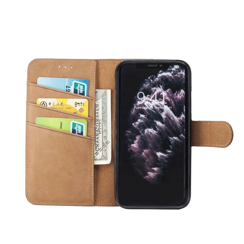 Top-Grain Leather RFID Anti-EMF Magnetic Wallet - image 5