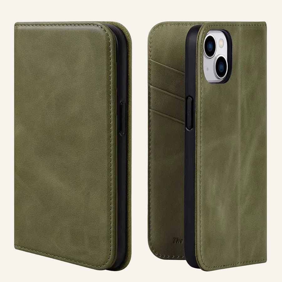 Genuine Leather Magnetic Phone Case for iPhone 15 Series - image 7