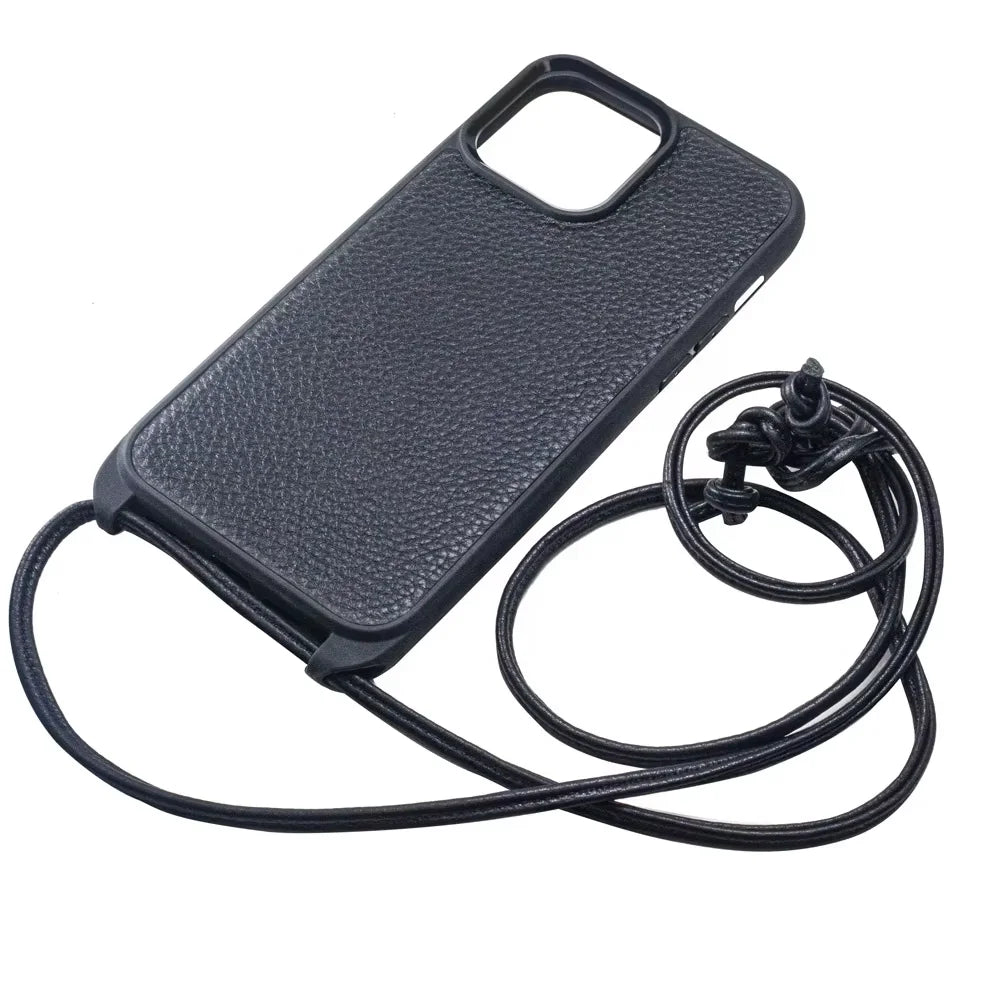 Genuine Leather Crossbody Wallet Phone Case for iPhone 13 Series image 7