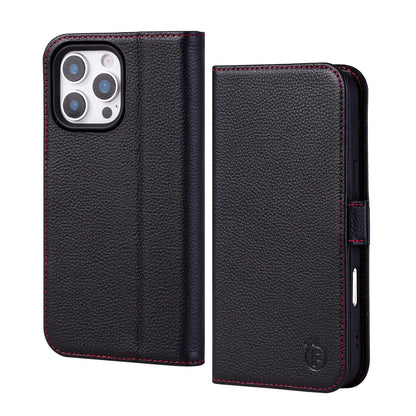 Genuine Leather Wallet Phone Case for iPhone 16 Series image 7