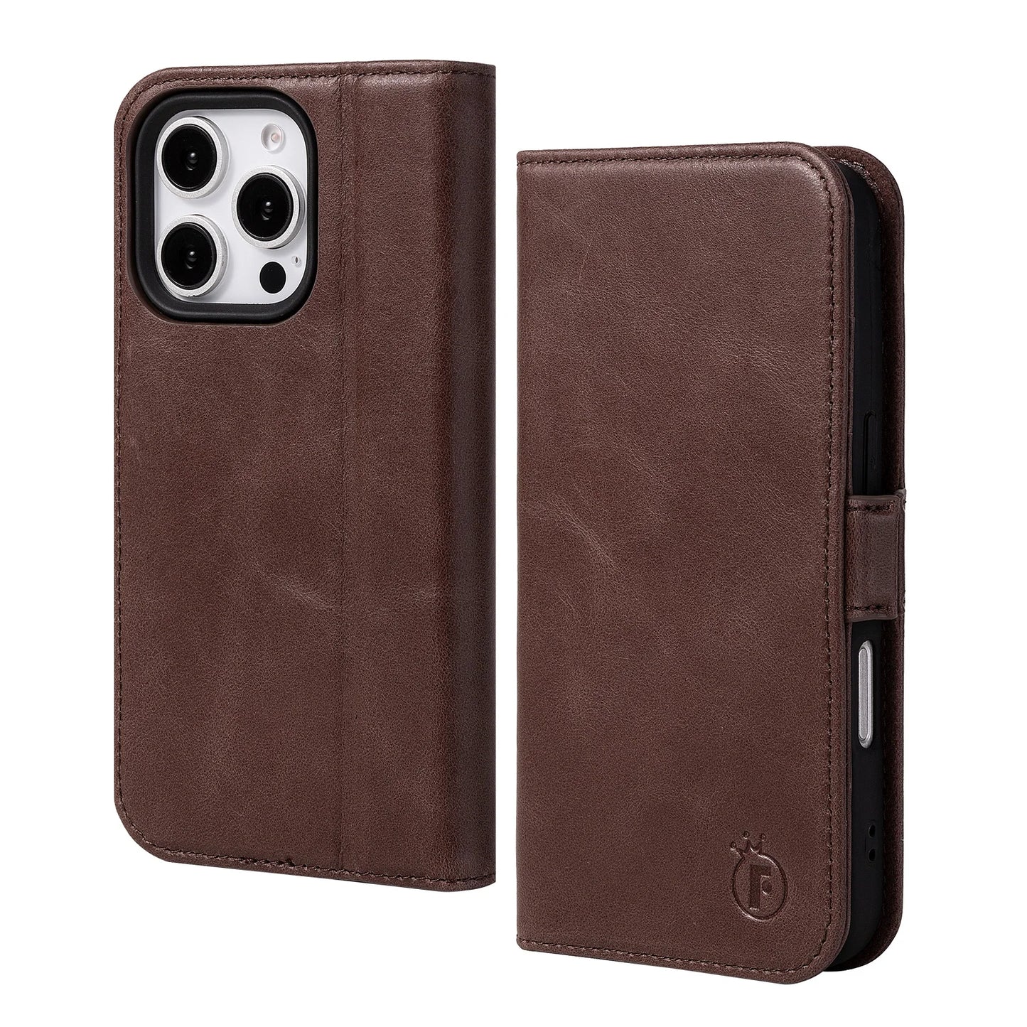 Genuine Leather Wallet Phone Case for iPhone 16 Series image 8