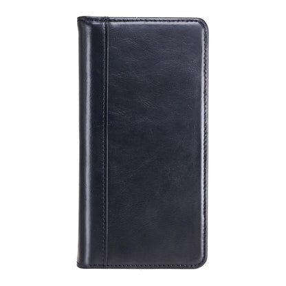 Black Genuine Leather Folio Wallet Phone Case for Sharp Aquos Series - image 7
