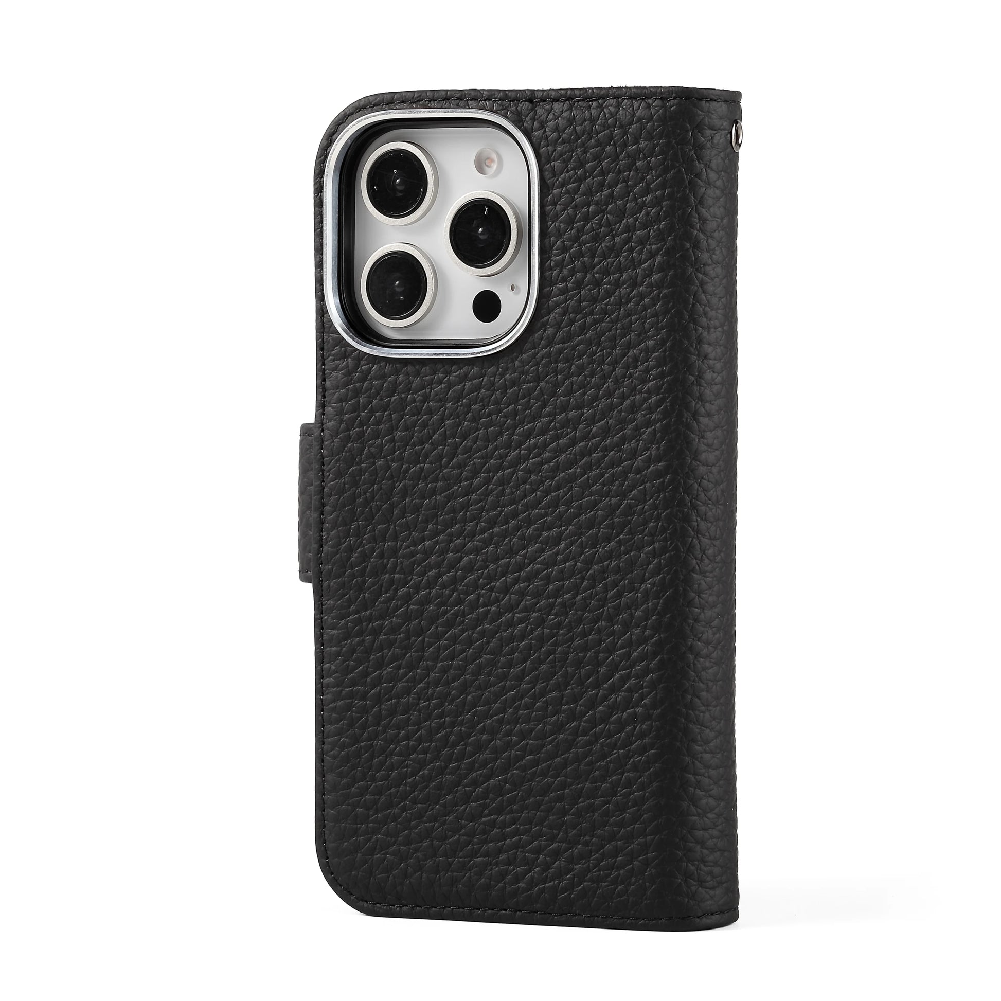 Cowhide Leather Folio Wallet Phone Case for iPhone 16 Series - image 7