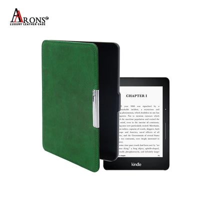 Cowhide Leather Magnetic Folio Kindle Paperwhite Case - image 8
