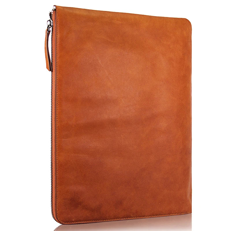 Genuine Leather Waterproof Zipper Tablet / iPad Case for Custom Tablet Models - image 7