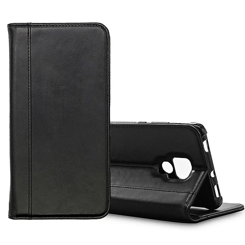 Genuine Leather Folio Wallet Phone Case for Huawei Phone Models - image 7
