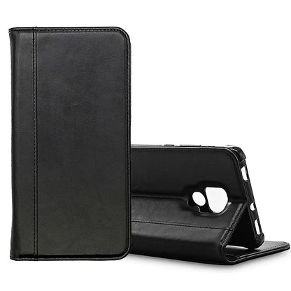 Genuine Leather Folio Wallet Phone Case for Huawei Phone Models - image 7