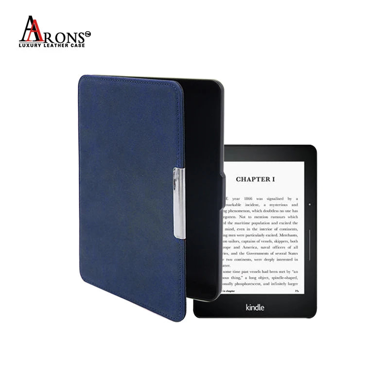 Cowhide Leather Magnetic Folio Kindle Paperwhite Case - image 7