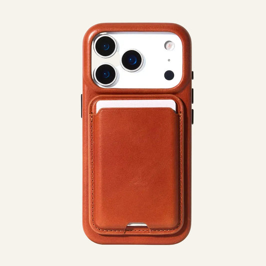 Genuine Leather Screen Protector Phone Case for iPhone 17 Series Style 02 - image 1