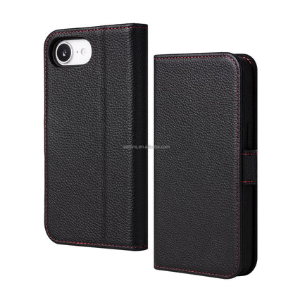 Genuine Leather RFID Wallet Phone Case for iPhone 16 Series image 2