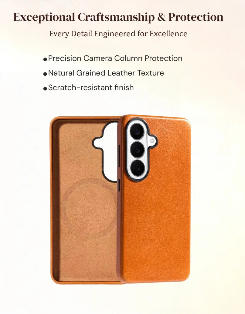 Oiled Wax Leather Phone Case for Customizable Device Models image 2