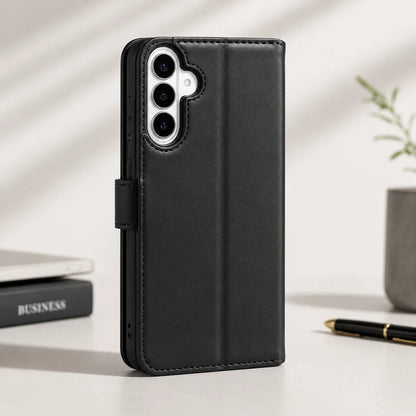 Genuine Leather Folio Wallet Phone Case for Samsung Galaxy S26 Series - image 7